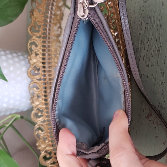 Coach Gray Monogram Zip Wristlet - Picture 10 of 10